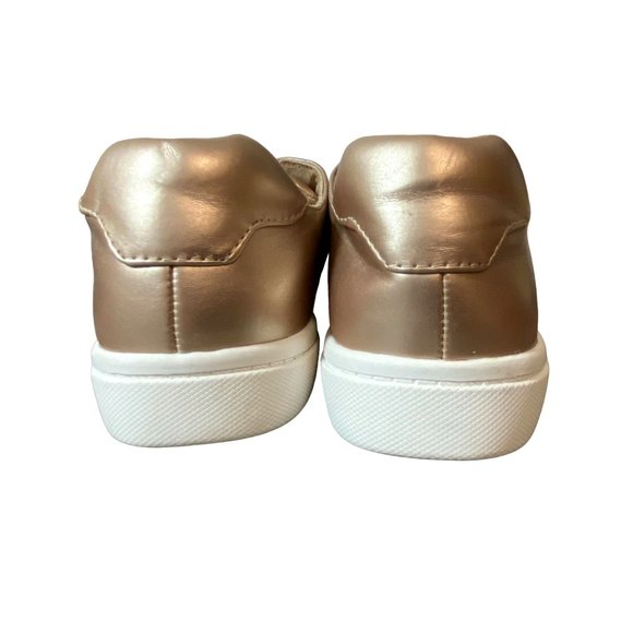 Fabletics Laurel Court Sneakers Womens Size 7 Metallic Rose Gold Slip On Shoes - Picture 4 of 11